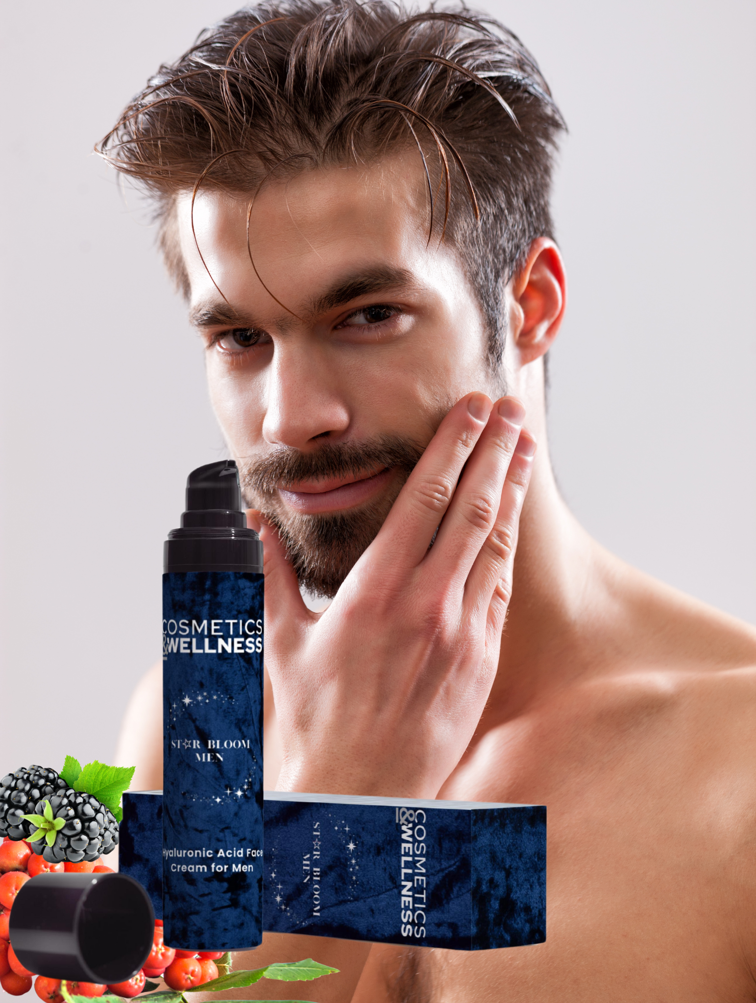 Hyaluronic Acid Face Cream Star Bloom Men, 50 ml / 1.69 fl oz