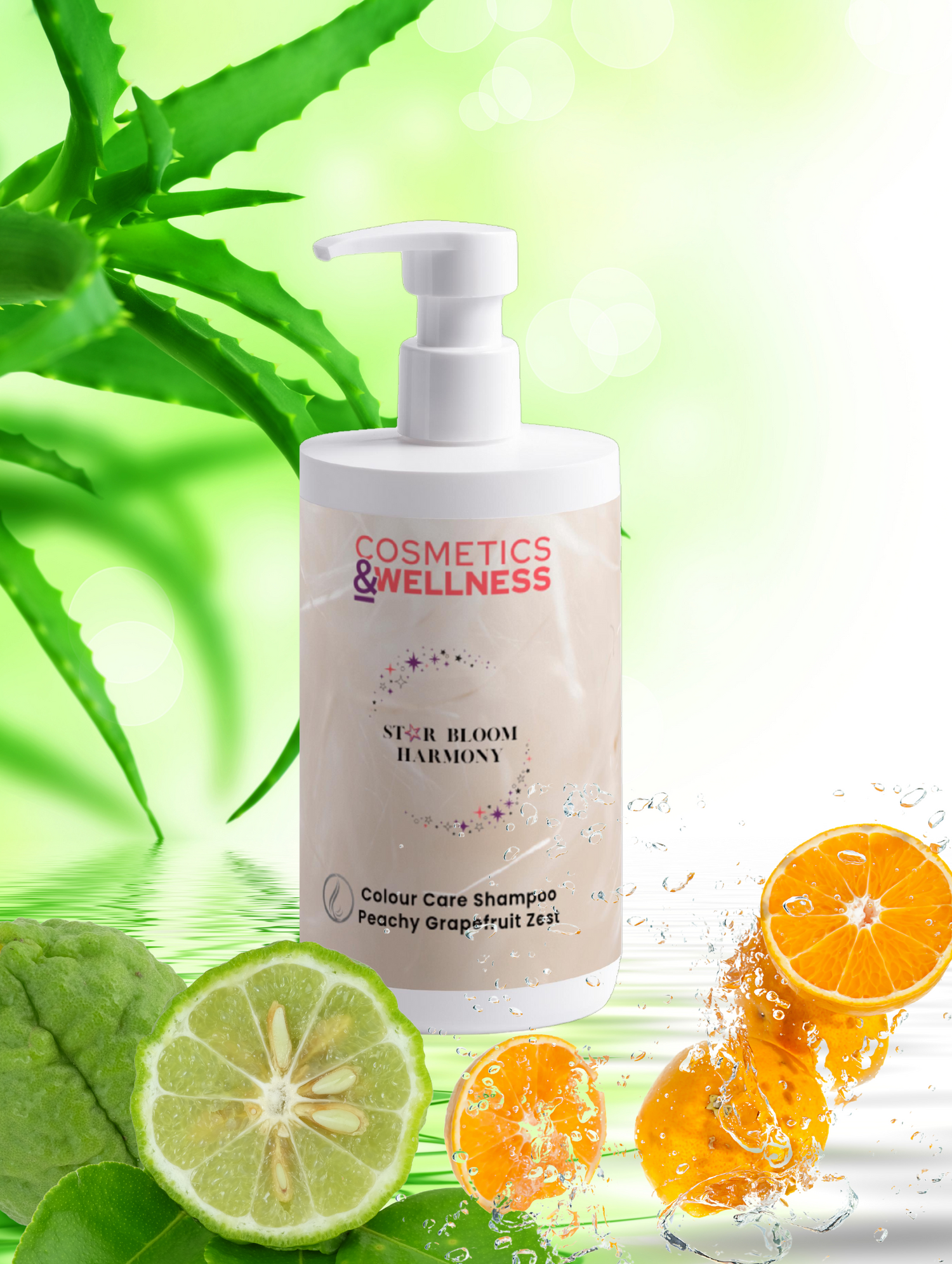 Color Care Shampoo Peachy Grapefruit Zest Star Bloom Harmony, 400 ml / 13.53 fl oz