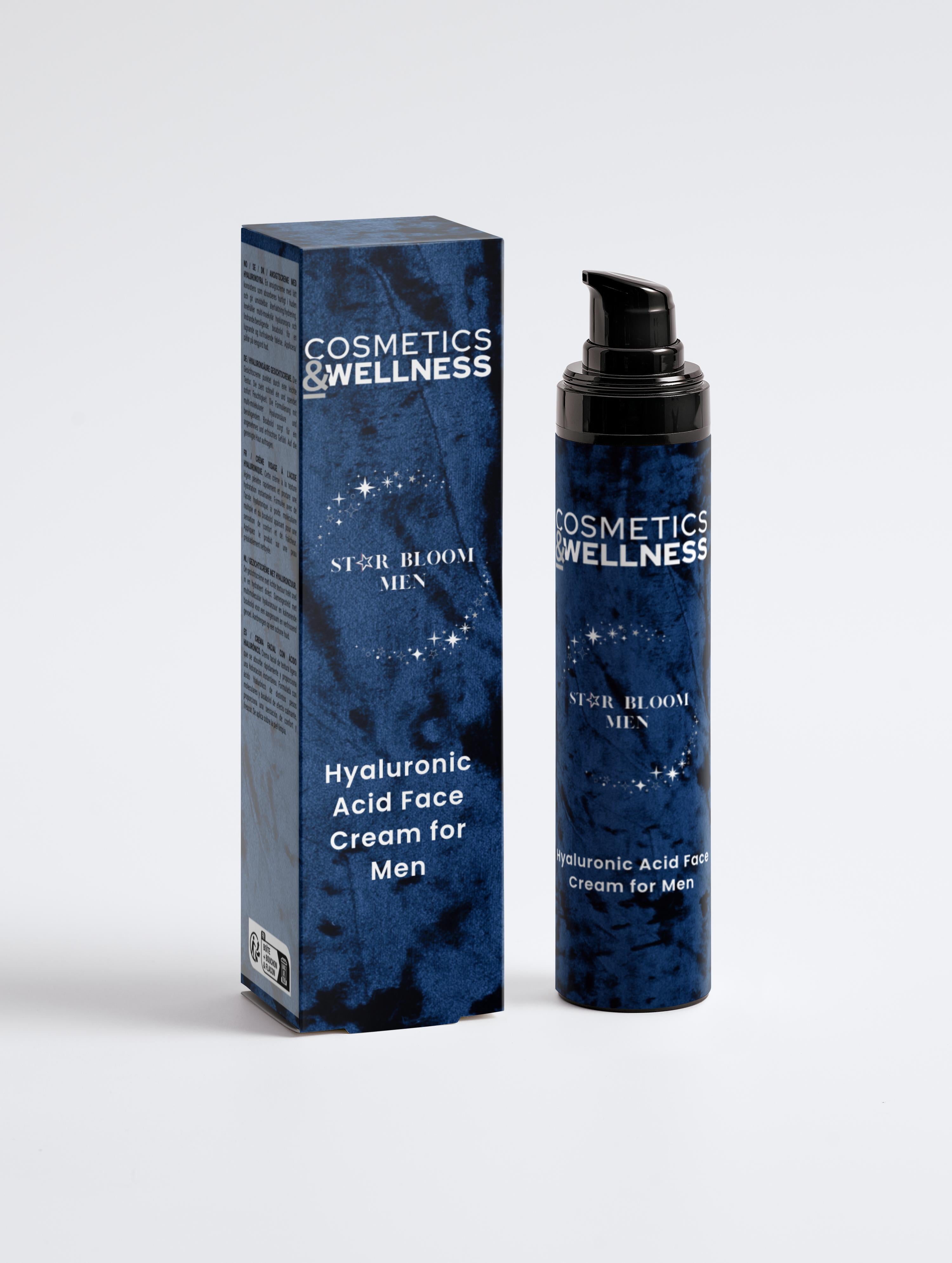 Hyaluronic Acid Face Cream Star Bloom Men, 50 ml / 1.69 fl oz