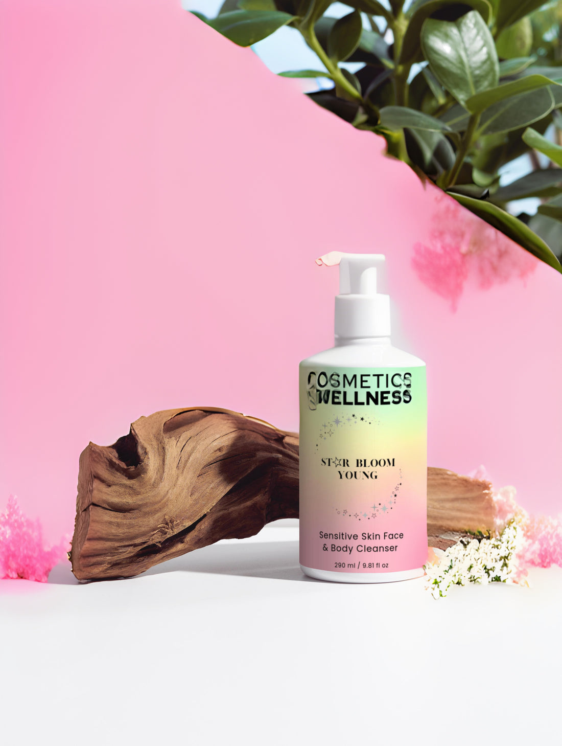 Sensitive Skin Face & Body Cleanser Star Bloom Young, 290 ml / 9.81 fl oz