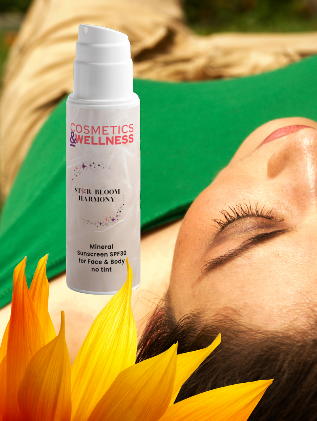Mineral Sunscreen Star Bloom Harmony for Face & Body, SPF30, no tint