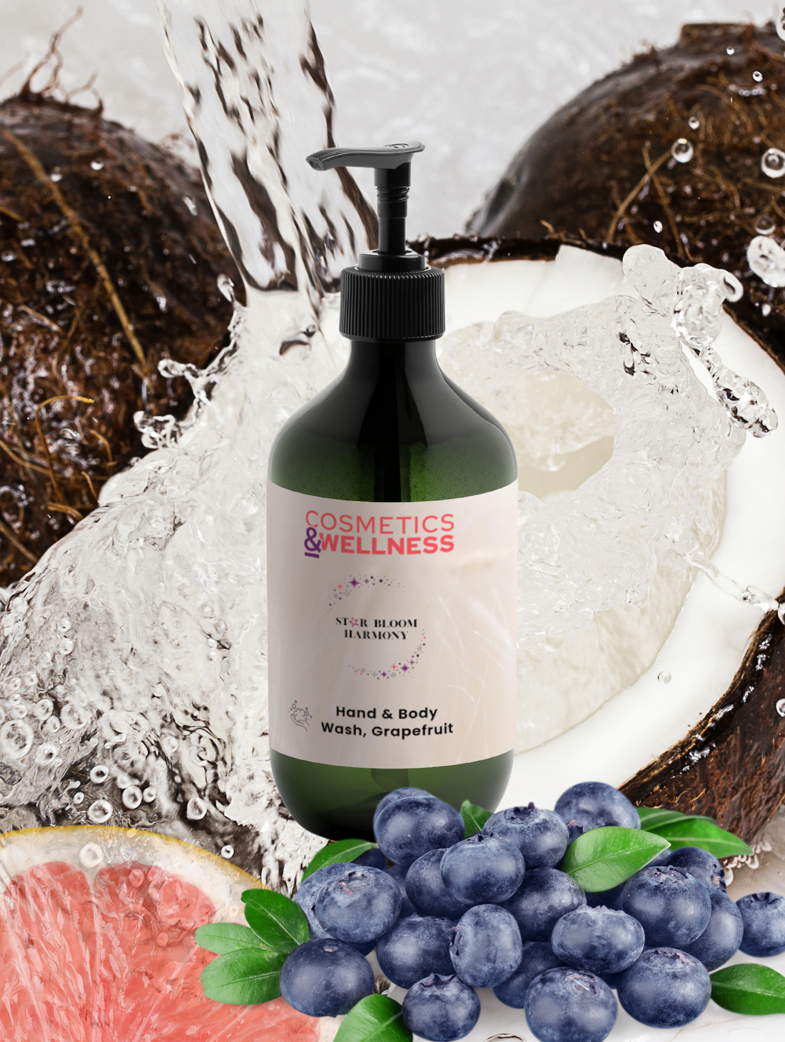 Hand & Body Wash, Grapefruit Star Bloom Harmony, 490 ml / 16.57 fl oz