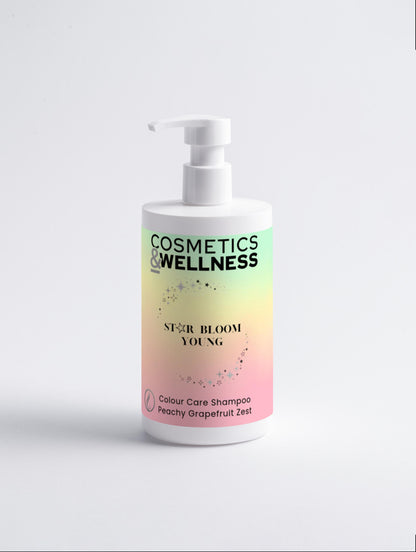 Color Care Shampoo, Peachy Grapefruit Zest Star Bloom Young, 400 ml / 13.53 fl oz