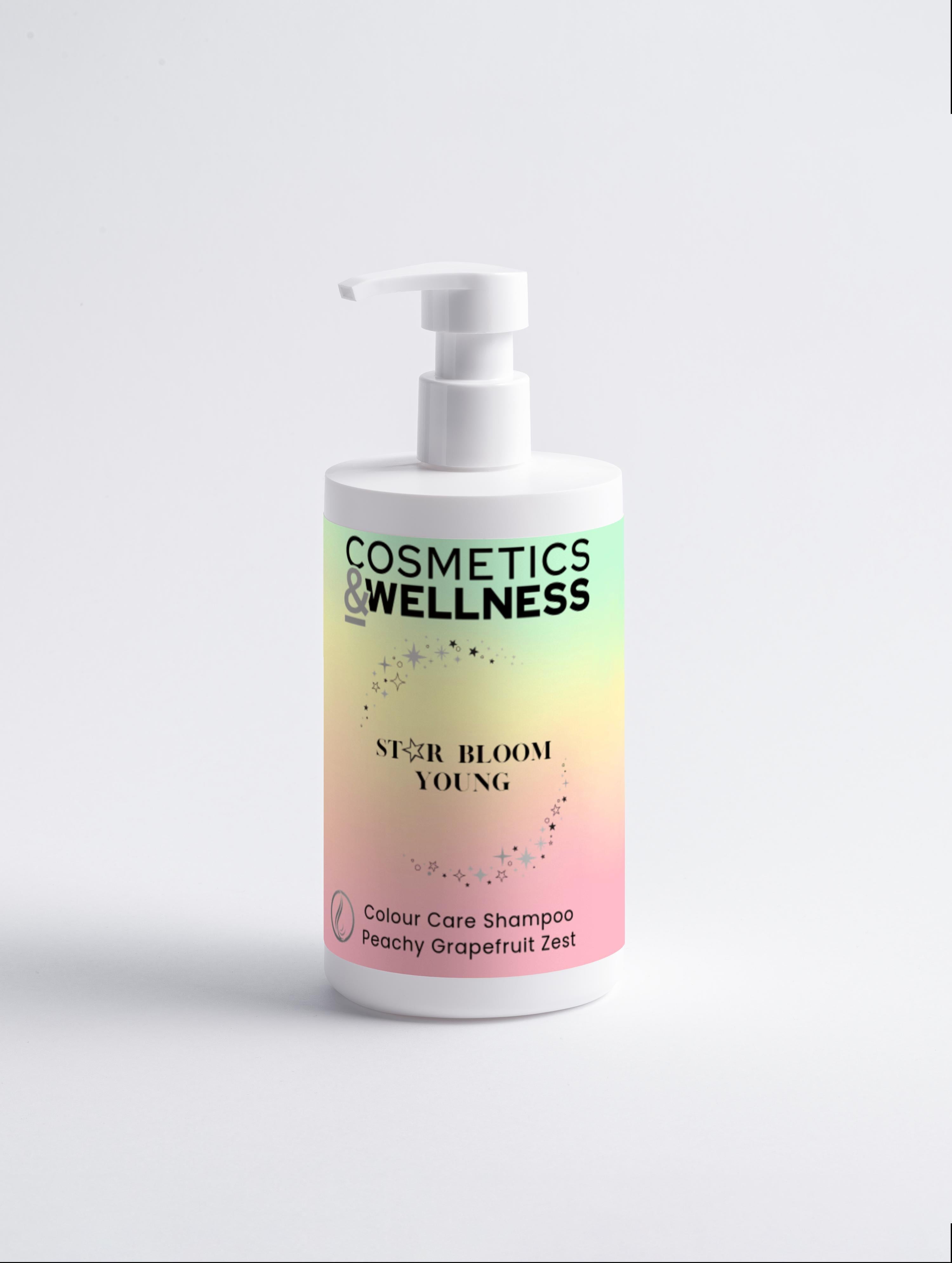 Color Care Shampoo, Peachy Grapefruit Zest Star Bloom Young, 400 ml / 13.53 fl oz