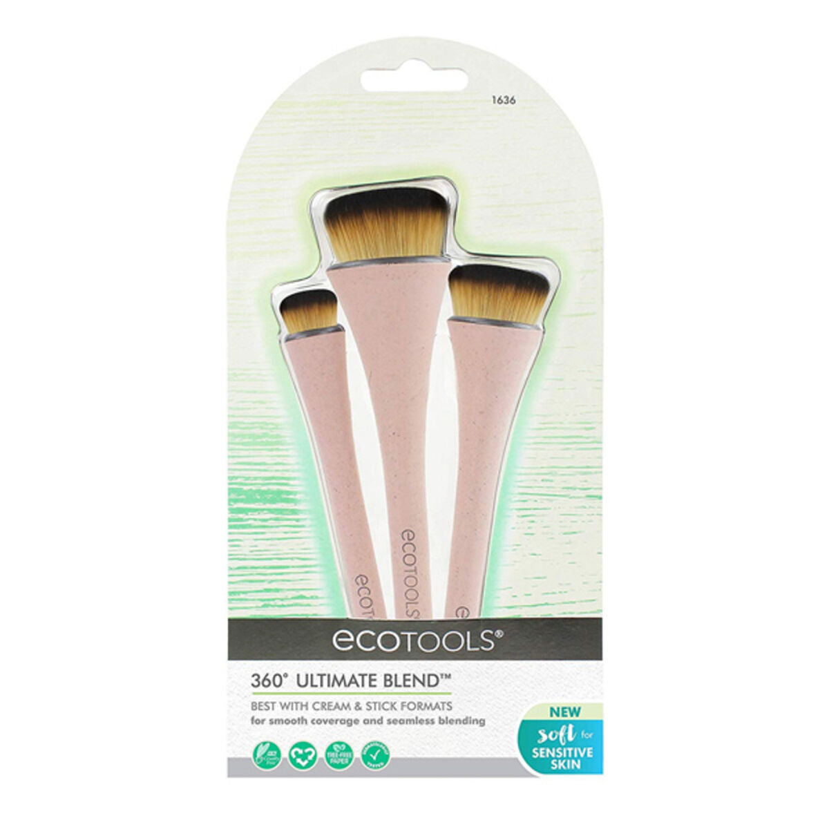 Pędzelek do makijażu 360º Ultimate Ecotools (2 pcs)